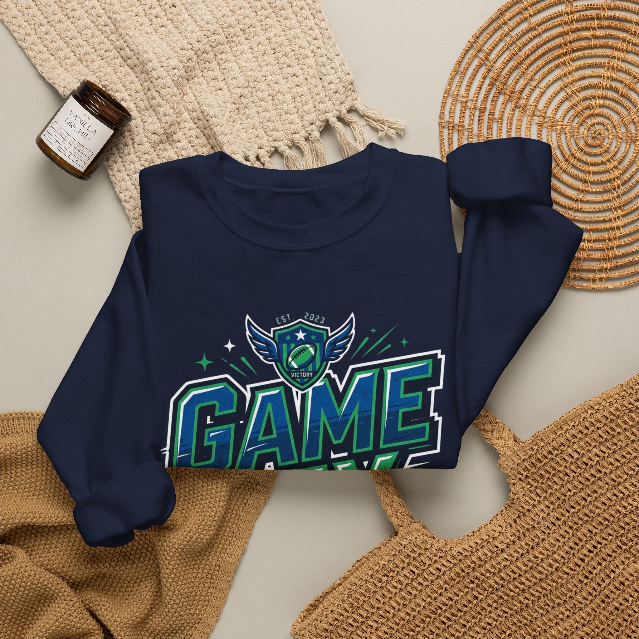 Game Day Crewneck Sweatshirt — Bold Sports Graphic Pullover